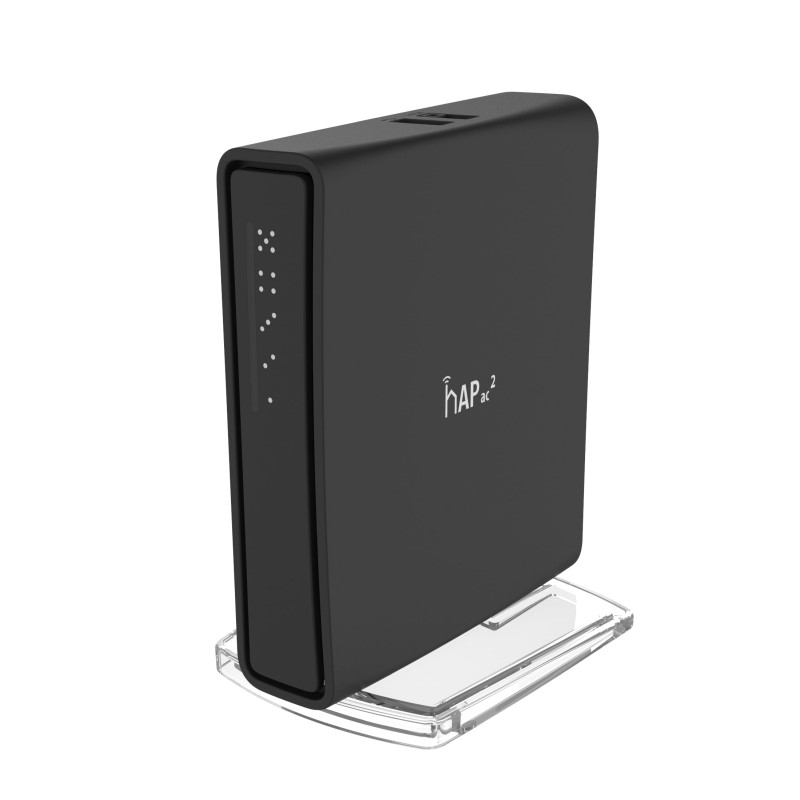 Mikrotik RBD52G-5HacD2HnD-TC, hAP ac2, 716MHz CPU, 128MB RAM, 5×G-LAN, 2.4Ghz/5GHz 802.11b/g/n/an/ac Dual Chain, integrirana antena, USB, RouterOS L4, unutarnje kućište, PSU