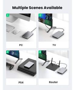 UGREEN vanjsko kućište, 2.5" HDD/SSD, SATA, USB-C 3.1