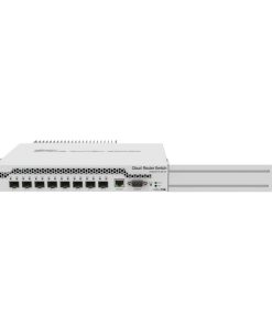 Mikrotik Cloud Router Switch CRS309-1G-8S+IN, Dual core 800MHz CPU, 512MB RAM, 1×GLAN, 8×SFP+ cages, RouterOS, L5 or SwitchOS (dual boot), pasivno desktop kućište, rackmount ears, PSU