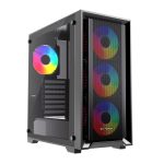 Bit Force VOLTRON ARGB-C4 Gaming Midi Tower ATX kućište bez napajanja, crno