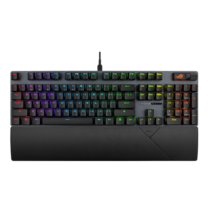 ASUS ROG Strix Scope II X, bež. tipkovnica, crna