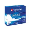 Blu-Ray Verbatim BD-R DL XL 4× 100GB Wide Inkjet Printable/No ID 5 pack JC