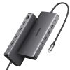 UGREEN Revodock Pro 313 13-u-1 USB-C HUB, 1×DP/4K60, 2×HDMI/4K60, 1×USB-C (PD 100W), 1×USB-C, 4×USB-A, RJ45, 3.5mm, čitač kartica SD/TF