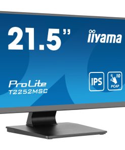 IIYAMA 22" T2252MSC-B2 Touchscreen FHD (1920×1080) IPS, 16:9, 5ms, 250 cd/m2, 1000:1, HDMI/DP, 2×USB-A, zvučnici, crni