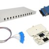 NFO Patch Panel 1U 19" Closed - Singlemode 12x SC UPC Duplex Adapter Pigtail kazeta SET