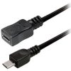 Transmedia USB 5pin micro B plug to USB 5pin micro B jack 1,2 m