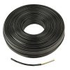 Gembird Flat telephone cable stranded wire 100 meters, black, 4 wires