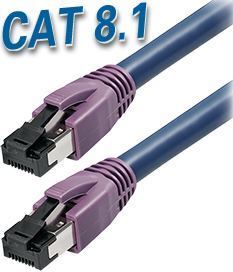 Transmedia Cat8.1 SFTP Kabel 2m, dark blue
