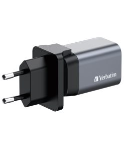 Verbatim GNC-35 GaN zidni punjač 35W, 1×USB-C PD 35W / 1×USB-A QC3.0