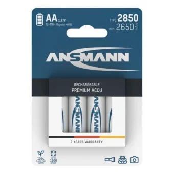 Ansmann NiMH Rechargeable battery AA HR6 type 2850 (min. 2650 mAh) 4 pcs. blister packaging