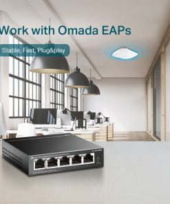 TP-Link 5-port Gigabit PoE preklopnik (Switch), 5×10/100/1000M RJ45 ports, 4×PoE ports, metalno kućište (56W)