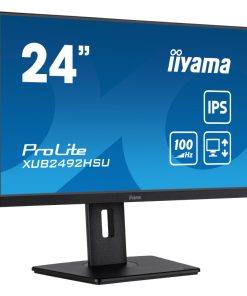 IIYAMA 24" XUB2492HSU-B6 FHD (1920×1080) IPS, 100Hz, 16:9, 0.4ms, 250 cd/m2, 1300:1, HDMI/DP, 4×USB-A, Pivot, zvučnici, crni