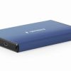 Gembird USB 3.0 2.5'' enclosure, brushed aluminum, deep-blue