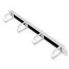 Roline 19" 1U organizator kablova, 4 nosača, brush strip, sivi