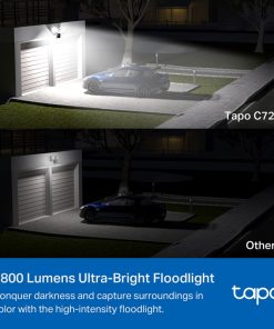 TP-Link Tapo C720 Smart Floodlight kamera 2K QHD, H.264, 2.4 GHz, 2800 Lm, dvosmjerni audio, detekcija pokreta, IP65