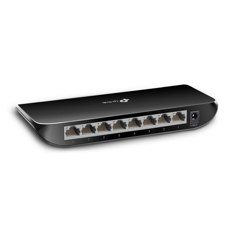 TP-Link 8-port Gigabit Desktop preklopnik (Switch), 8×10/100/1000M RJ45 ports, plastično kućište