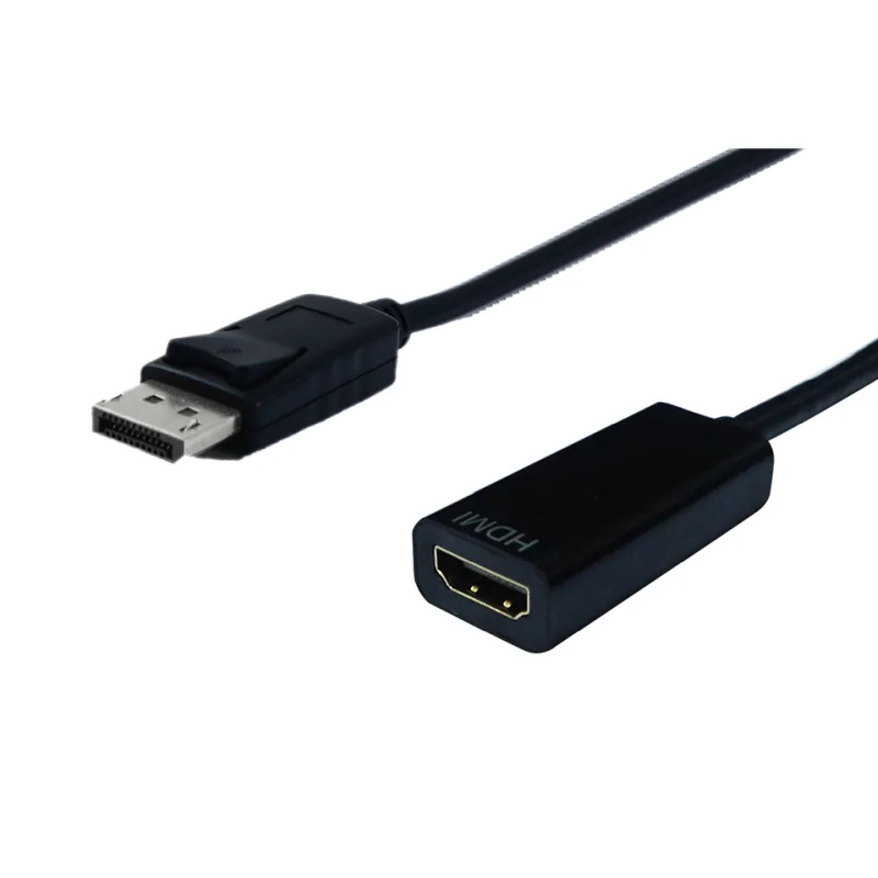 STANDARD adapter/kabel DisplayPort - HDMI, M/F, v1.2, 0.15m