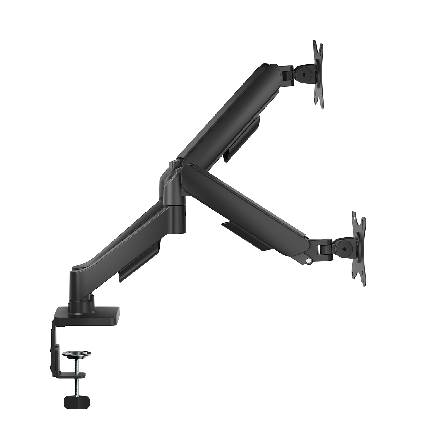BIT FORCE nagibno-okretna stolna ručka za 2 17“- 32“ monitora, do 9kg (po monitoru) (BRACKET DMA-32-2M)