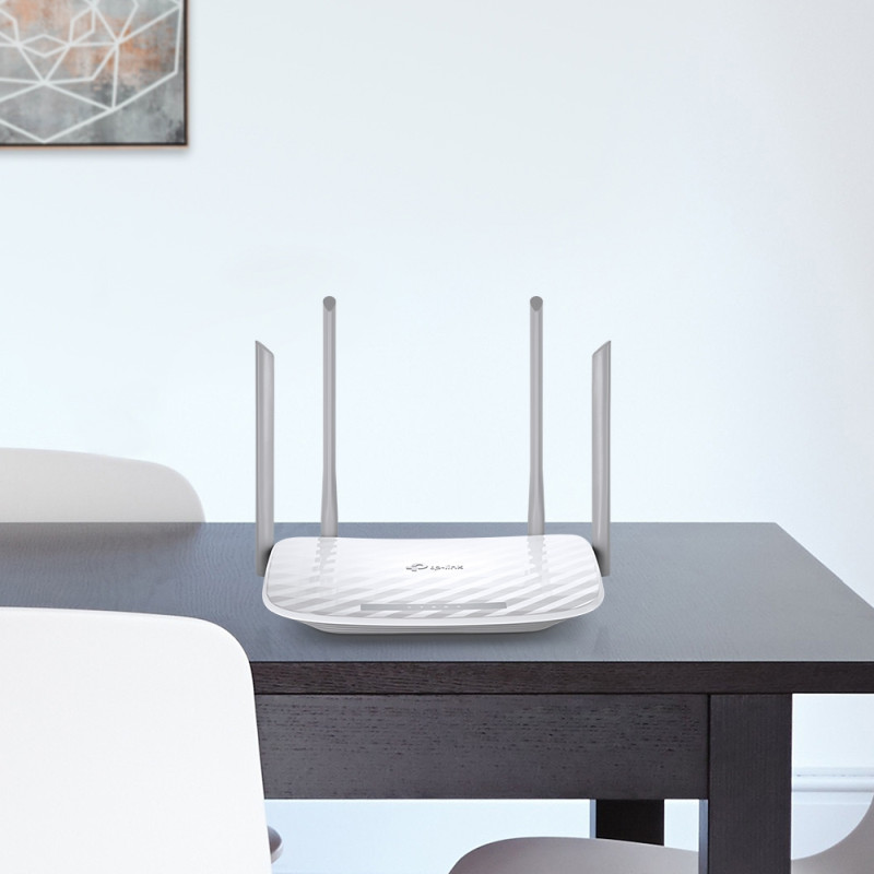 TP-Link AC1200 Archer C50 bežični usmjerivač (Dual-Band Router) 300Mbps/867Mbps (2.4GHz/5GHz), 802.11a/b/g/n/ac, 1×WAN, 4×LAN, USB2.0, 4xfiksne antene
