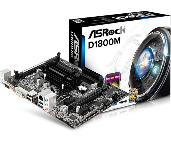 Asrock Intel CPU onboard MB D1800M