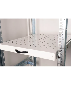 Roline 19" 1U izvlaćiva polica, D=550mm, nosivost 25kg, siva