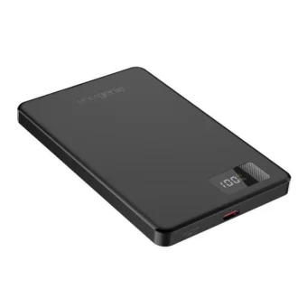 Gembird 15 W Magnetic wireless powerbank with LCD, 5000 mAh, black