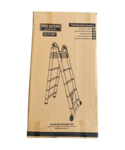 ProScope teleskopske ljestve (Preklopne) #DLT708F (2x8 stepenica / 237-500 cm) + stabilizator - PRO