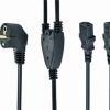 Gembird Power splitter cord (C13), VDE approved, 2 m