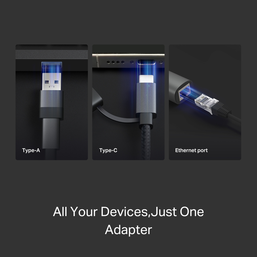 TP-Link USB-C/USB-A na Gigabit mrežni adapter
