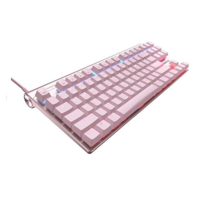 Cherry MX 8.0 svjetleća (RGB) igraća tipkovnica, MX Red, USB, roza