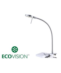 EcoVision LED stolna svjetiljka 5W, 3000K - topla bijela, kromirana