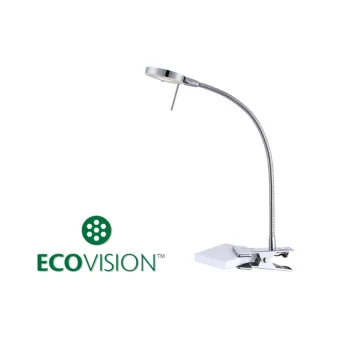 EcoVision LED stolna svjetiljka 5W, 3000K - topla bijela, kromirana