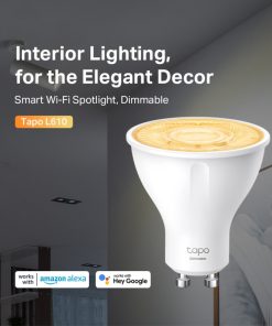 TP-Link Tapo Smart Wi-Fi Spotlight žarulja GU10, 350lm, 2.700K, dimabilna, glasovna kontrola (Amazon Alexa & Google Assistant)