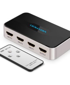 Vention HDMI Switch 3 In 1 Out Gray Metal Type