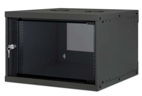 Intellinet 19" Basic Wallmount Cabinet, 6U, 400 mm Depth, Black