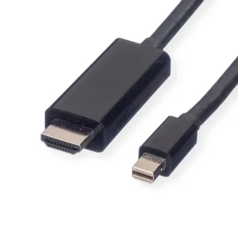 Roline VALUE Mini DisplayPort kabel v1.2, Mini DP - UHDTV, M/M, 2.0m, crni
