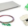 NFO Patch Panel 1U 19" Closed - Singlemode 24x LC APC Duplex Adapter Pigtail kazeta SET