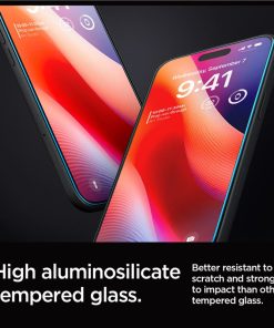 Spigen Glass tR EZ Fit 2 Pack, transparency - iPhone 17/16 Pro Max (AGL07907)