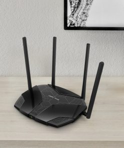 Mercusys MR70X AC1800X bežični usmjerivač (Dual-Band WiFi6 Router) 574Mbps/1201Mbps (2.4GHz/5GHz), 802.11ax/ac/a/b/g/n, 3×G-LAN, 1×G-WAN, MU-MIMO, 4×5 dBi fiksne omni-direkcione antene