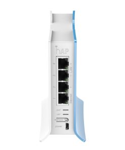 Mikrotik RB941-2nD-TC hAP Lite tower, 650MHz CPU, 32MB RAM, 4×LAN, 2.4Ghz 802.11b/g/n, integrirana antena, RouterOS L4, tower kućište, PSU