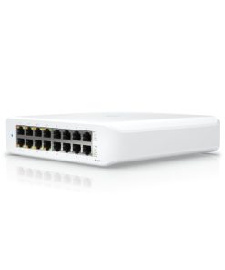 Ubiquiti UniFi Managed 16-port Gigabit Switch, 8-port PoE+, 45W (USW-LITE-16-PoE)