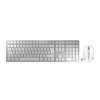 Cherry DW 9100 Slim bežična/BT tipkovnica + miš, AES-128 enkripcija, bijelo/siva