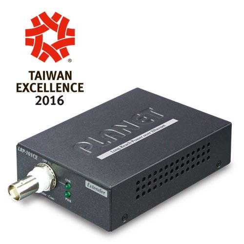 Planet 1-Port Long Reach POE over Coax Injector, -20 to 70 Degree C, up to 1KM