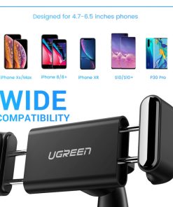 UGREEN Držač za smartphone za kontrolnu ploču u automobilu, crni