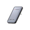 Verbatim Essentials Slim GaN zidni punjač 65 W, 2xUSB-C PD3.0, sivi