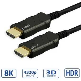 Roline UHD HDMI aktivni optički kabel (AOC), M/M, 15m