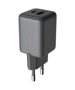 UGREEN punjač 45W, USB C, USB A, GaN, crni