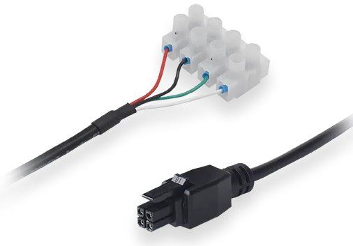 Teltonika 4 pin power cable with 4-way screw terminal (2m long)