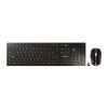 Cherry DW 9100 Slim bežična/BT tipkovnica + miš, AES-128 enkripcija, crna