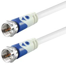 Transmedia Connecting Cable F-plug straight - F-plug straight, 2,5 m